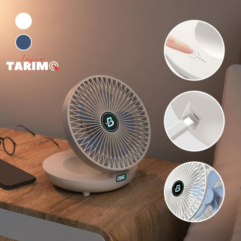 Mini Ventilador Power Fresh 3 em 1 - Dobrável, Portátil e Potente