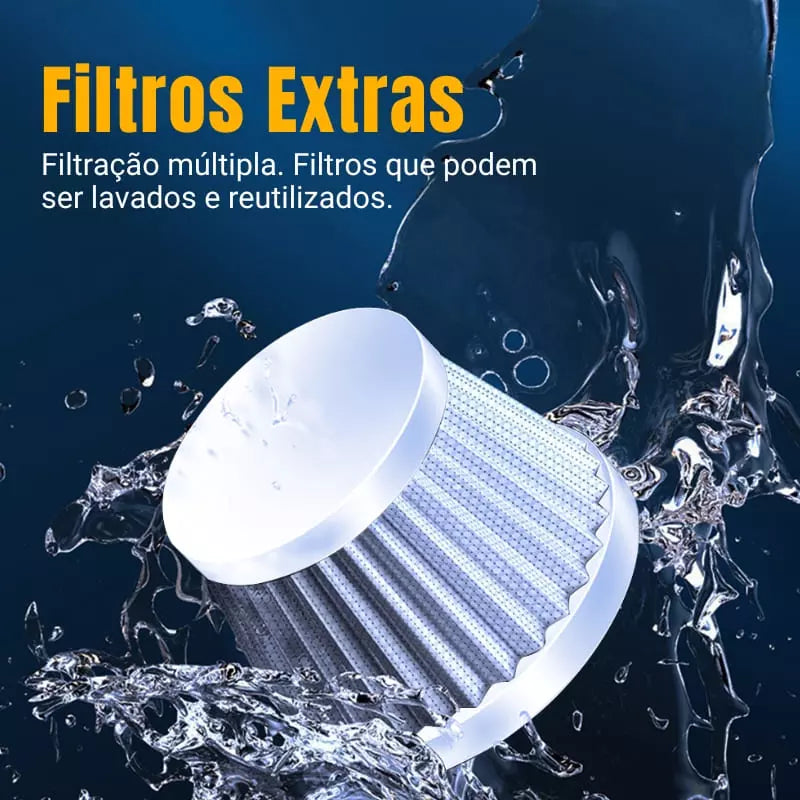 Aspirador Portátil 4 em 1 UltraPower, Sem Fio e Recarregável Lenogue